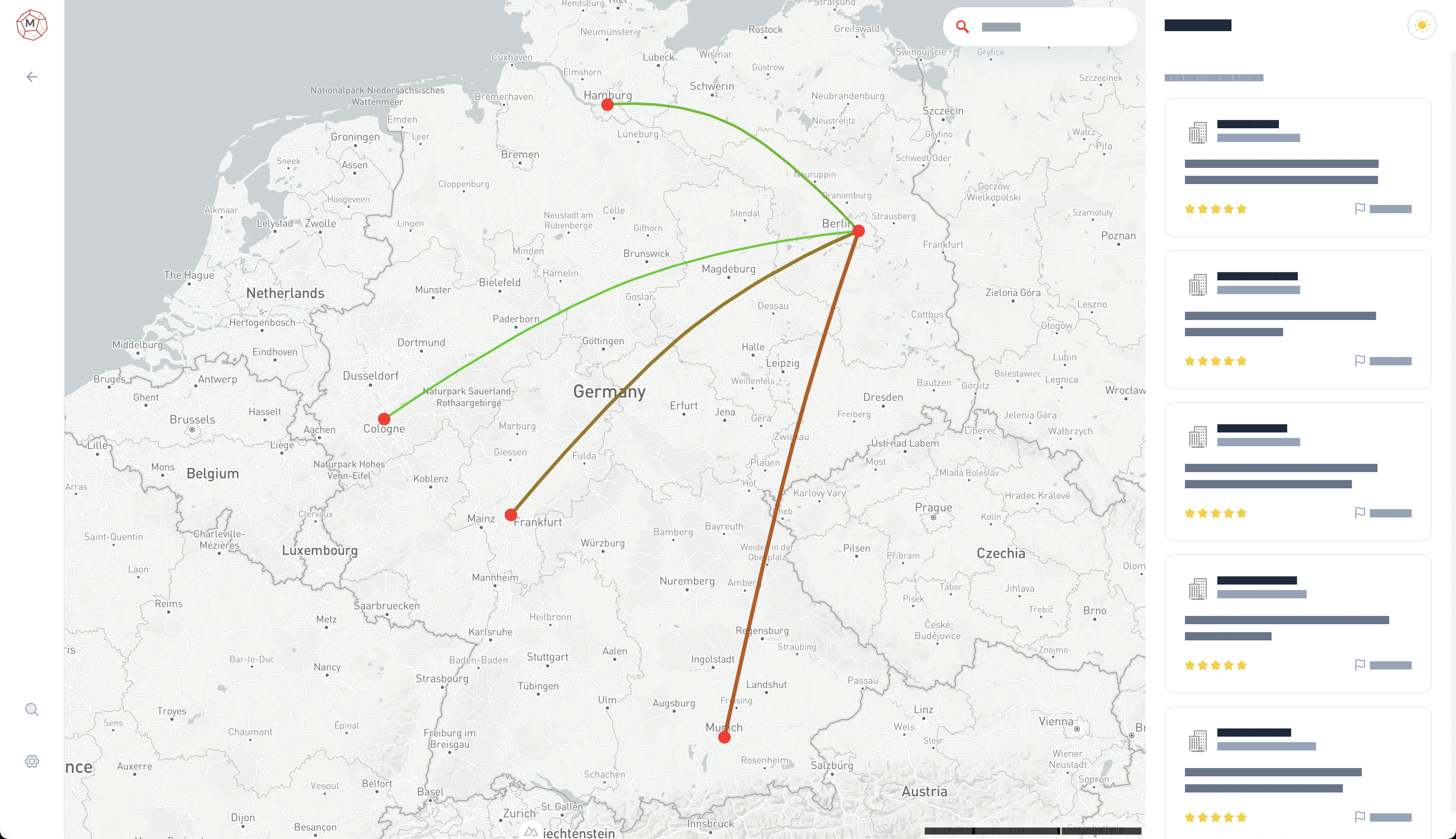 Tairo demo screenshot lightmode